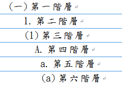 6 階層編號